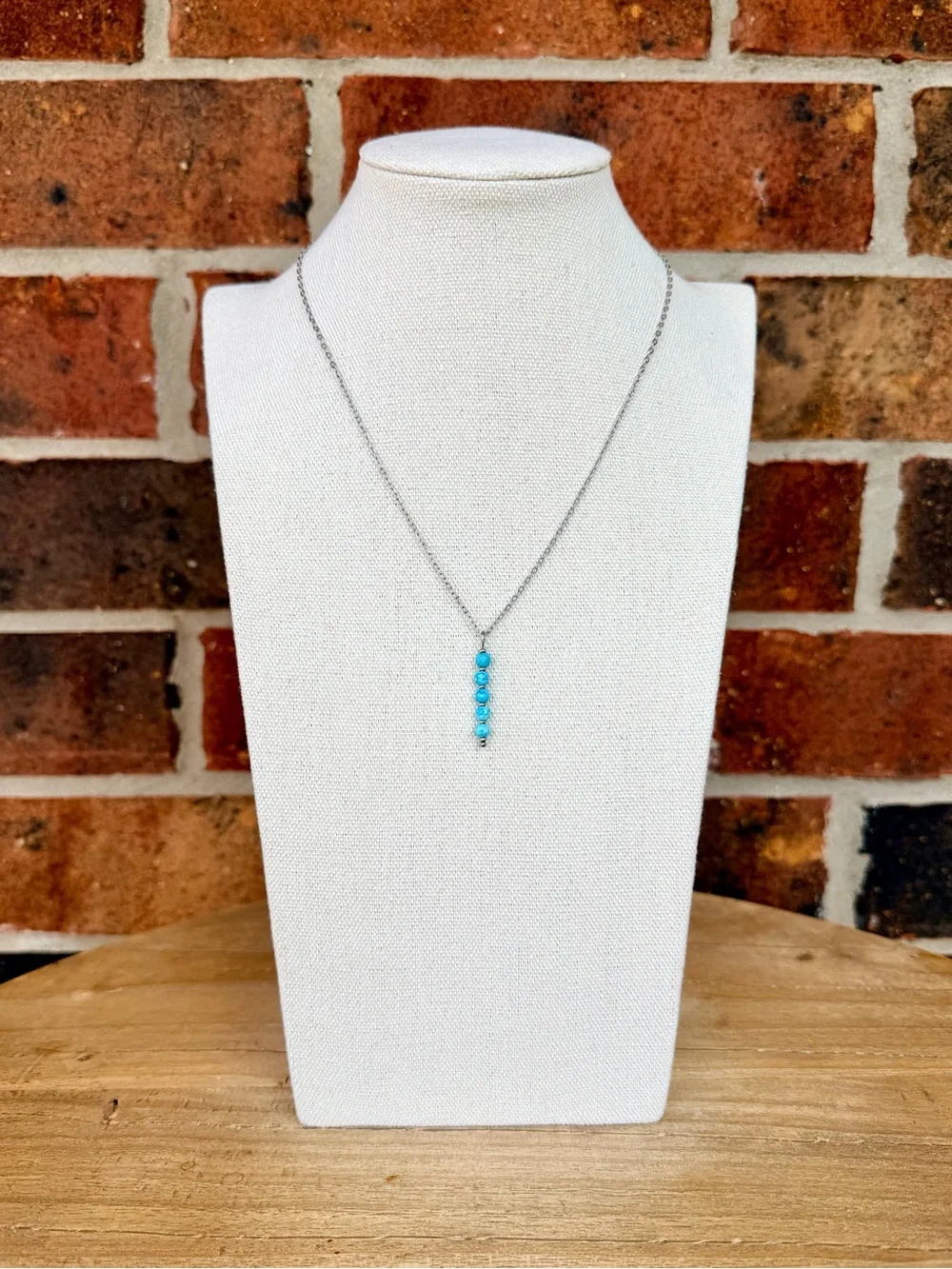 Bright Turquoise Charm Necklace